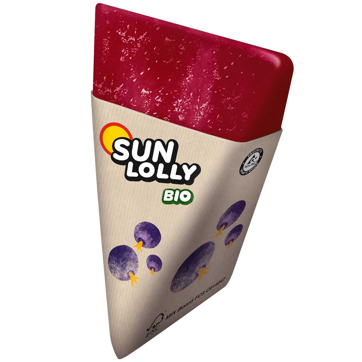 Sun Lolly Wassereis Schwarze Johannisbeeren Bio 7er