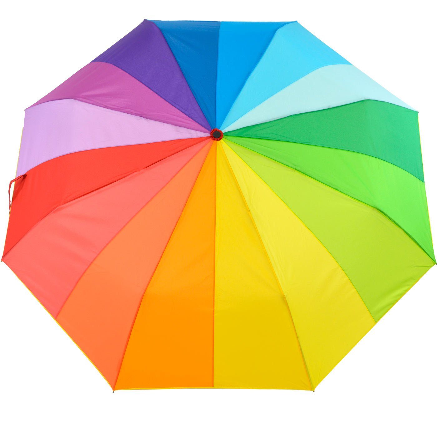 iX-brella Taschenregenschirm XXL Regenbogen Trekking-Schirm 16-Farben Automatik, riesig