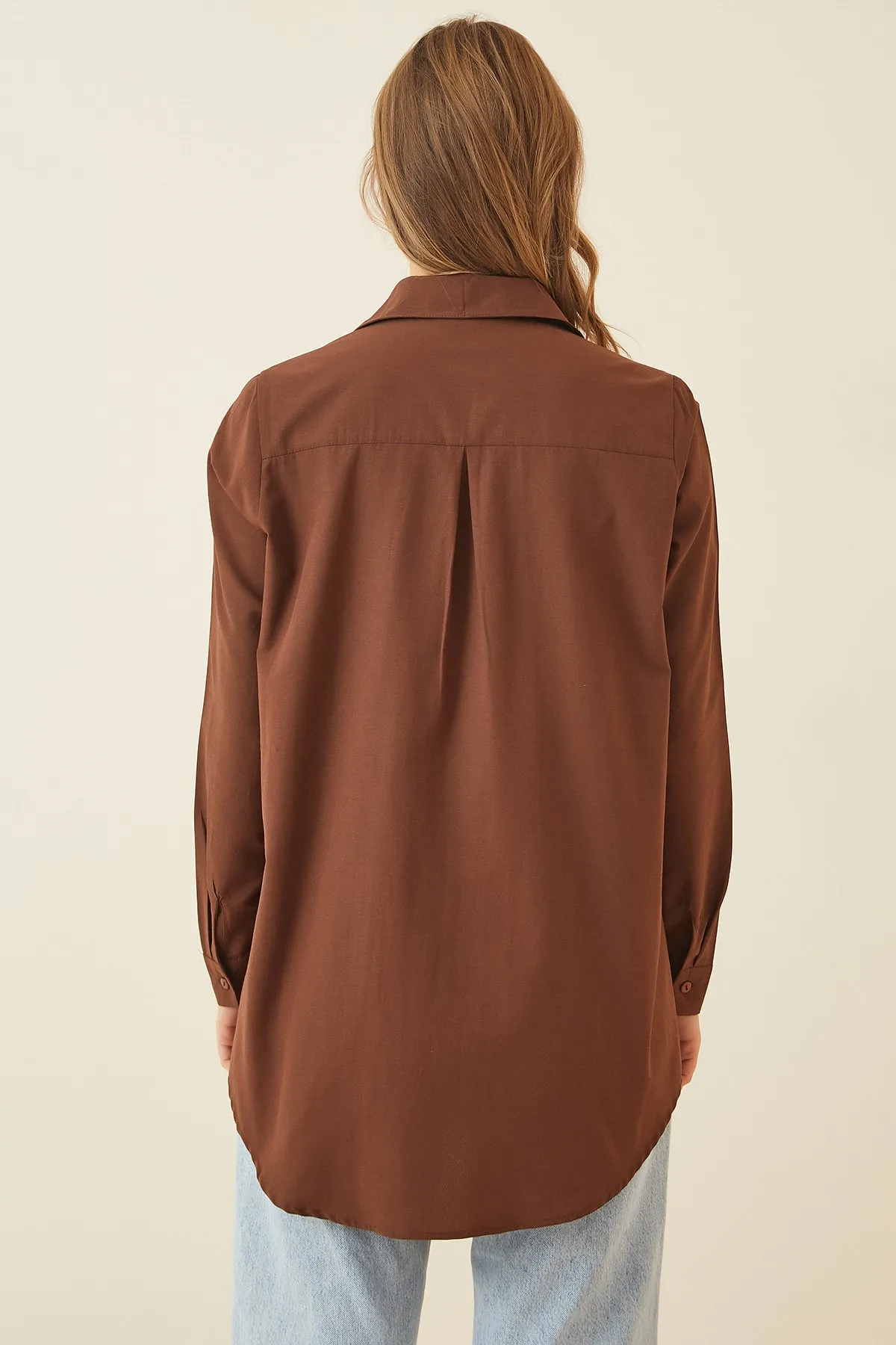 Happiness İstanbul  Hemd - Braun - Relaxed Fit