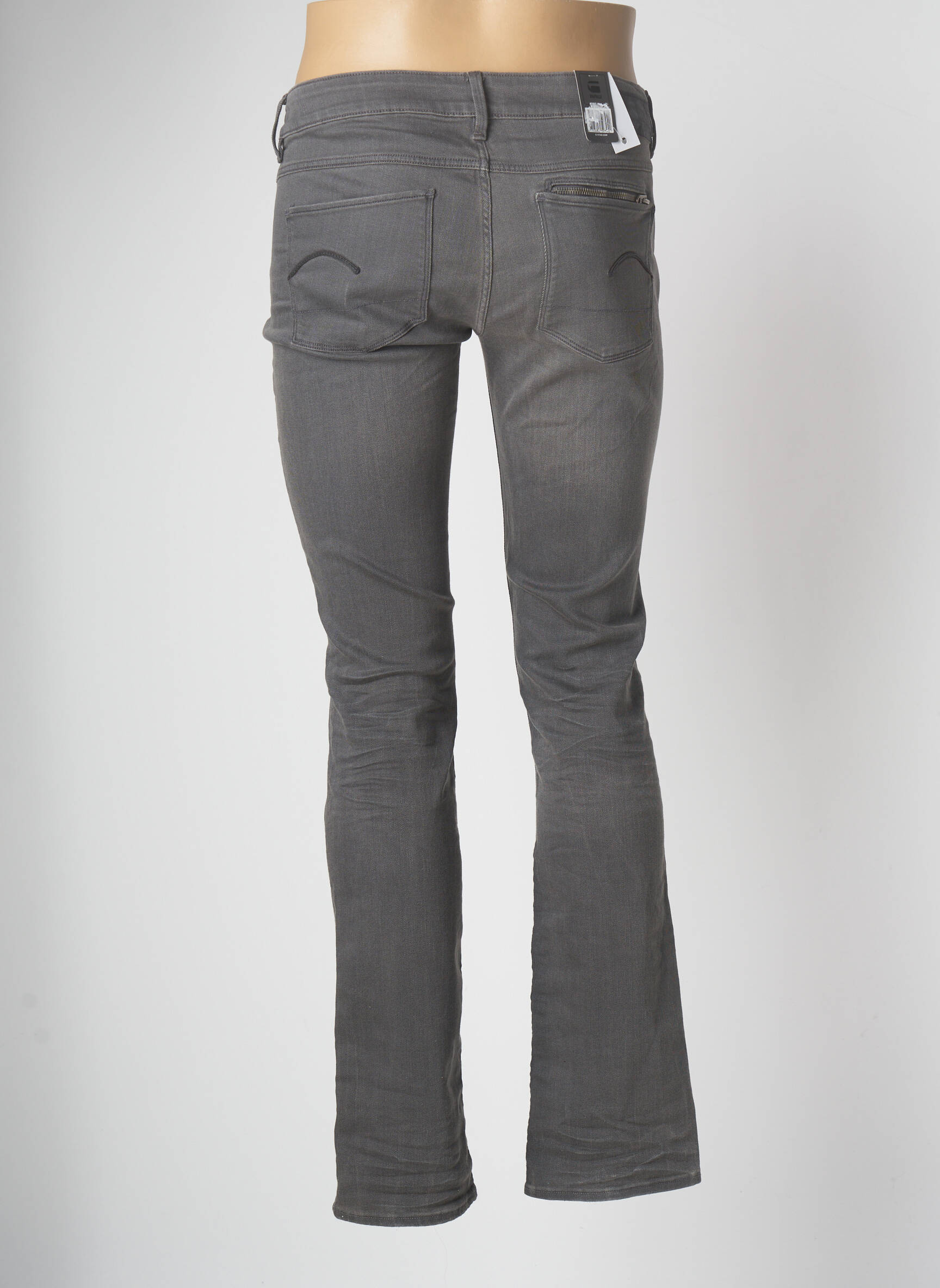 G Star Jeans Coupe Droite Femme couleur gris