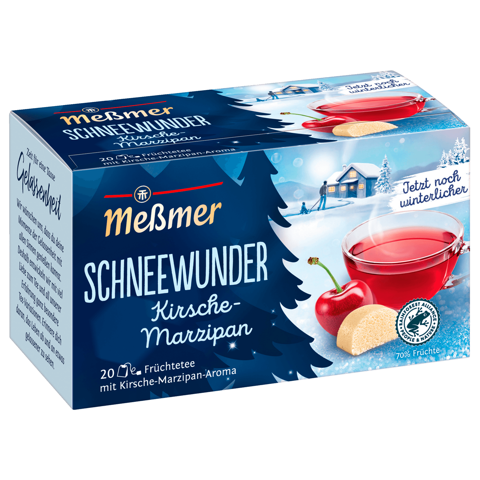 Meßmer Schneewunder Kirsche-Marzipan 55g, 20 Beutel