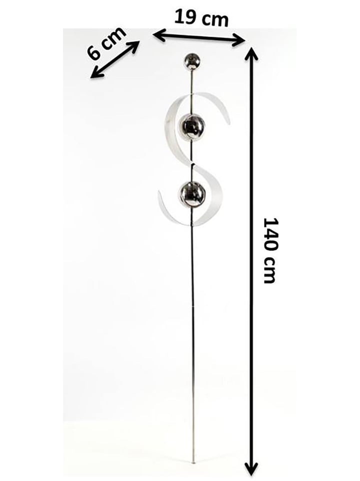 kobolo Gartendekoration WAVE in Silber günstig kaufen onesize