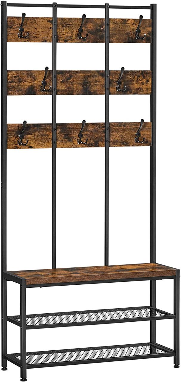 Vasagle Wäscheständer, 84x30x184cm, Schwarz