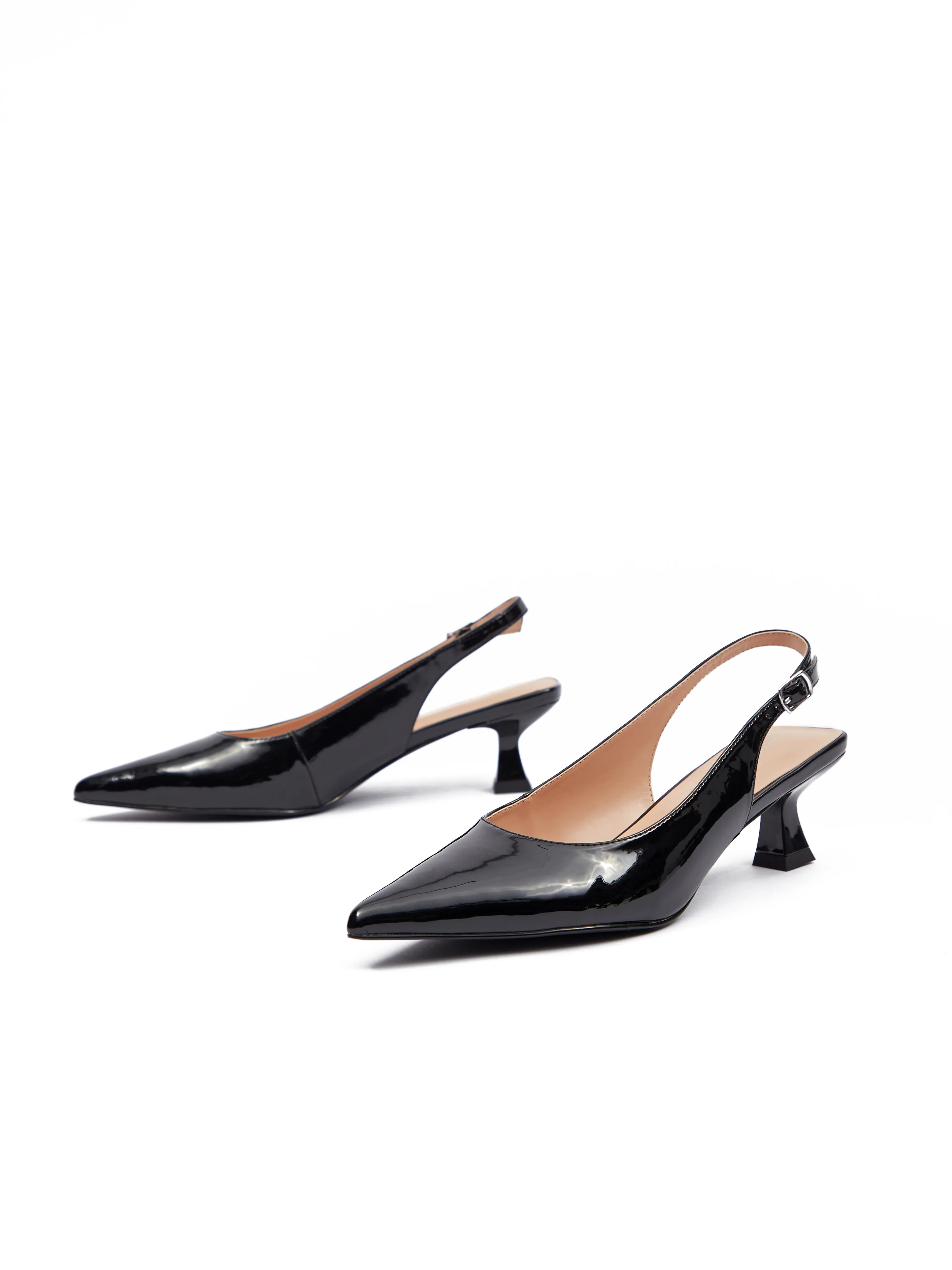 Schwarze Damen-Sandalen mit Absatz ORSAY