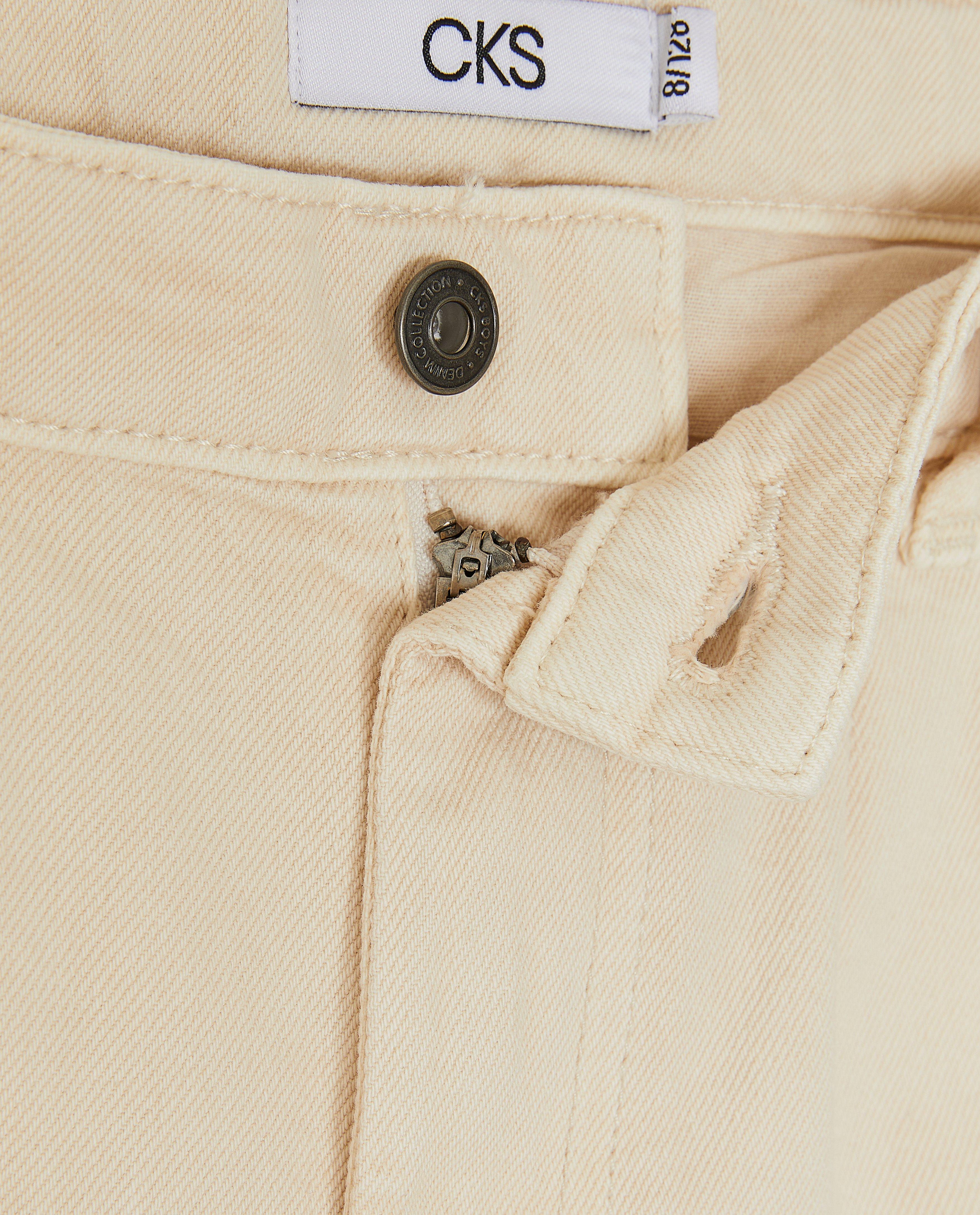 Pantaloni scurți din denim bej CKS, croială cargo