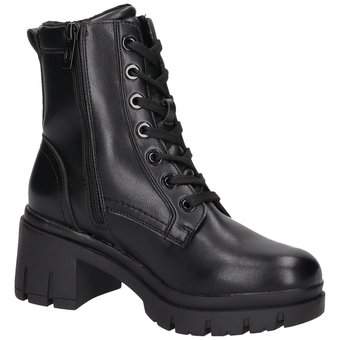 Tom Tailor Schnürstiefelette in schwarz