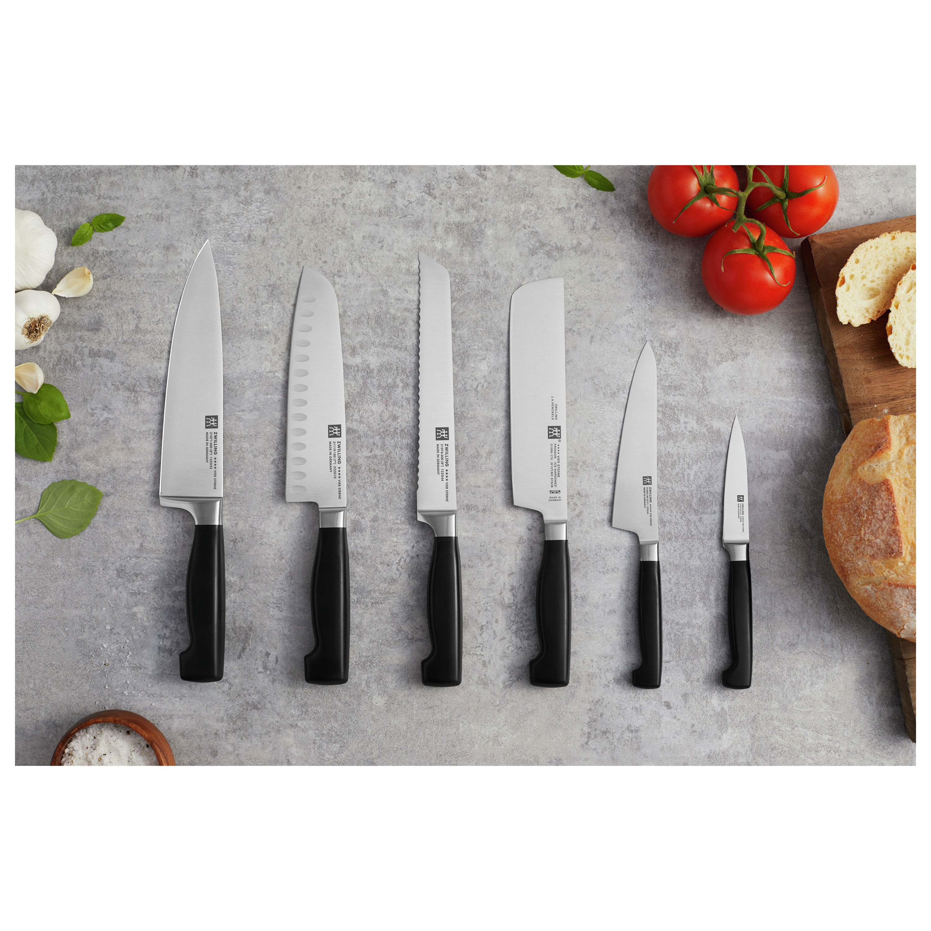 Brotmesser 20 cm, Wellenschliff