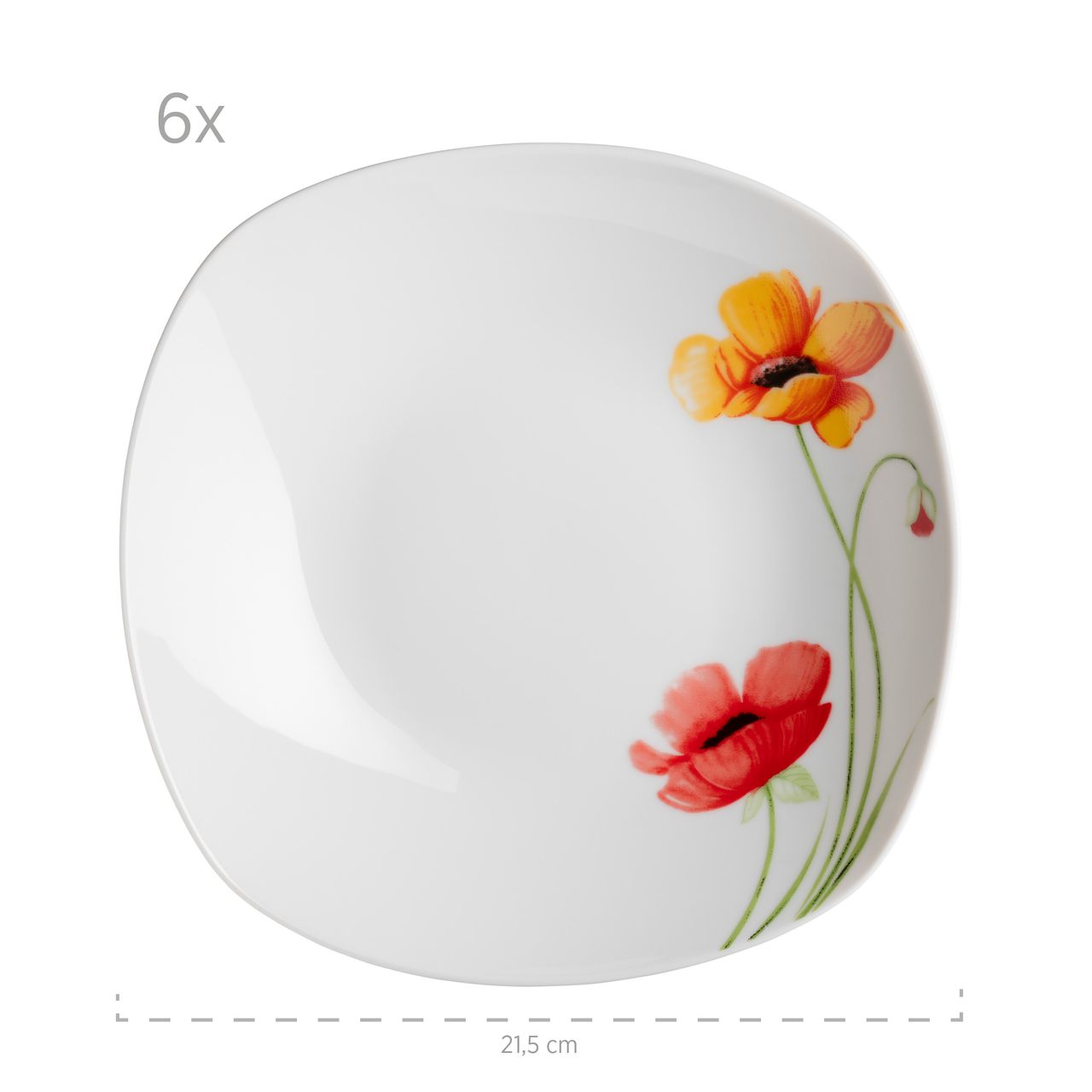 Mäser Serie Papavero, Kombiservice 30 teilig für 6 Personen