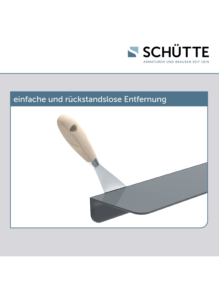 Schütte Duschablage in Anthrazit, Duschregal ohne Bohren - (L) 12 x (B) 35 x (H) 5 cm günstig kaufen onesize