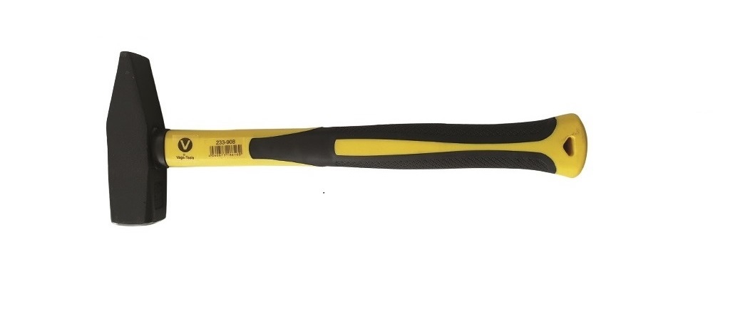 Vago-Tools Profi 3 tlg Set Schlosserhammer Fiberglas Stiel Schlosser 300g 800g 1000g