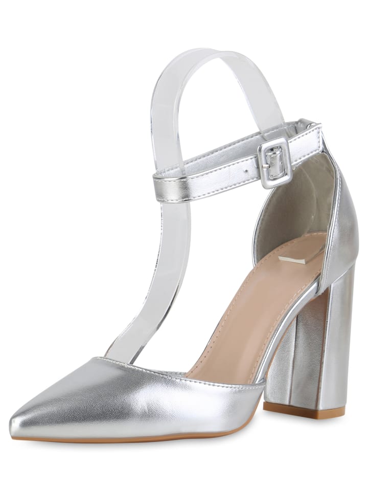 VAN HILL Spitze Pumps Alice in Silber günstig kaufen