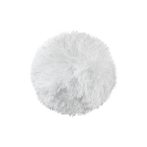 Pompon Silver\/White Lurex white