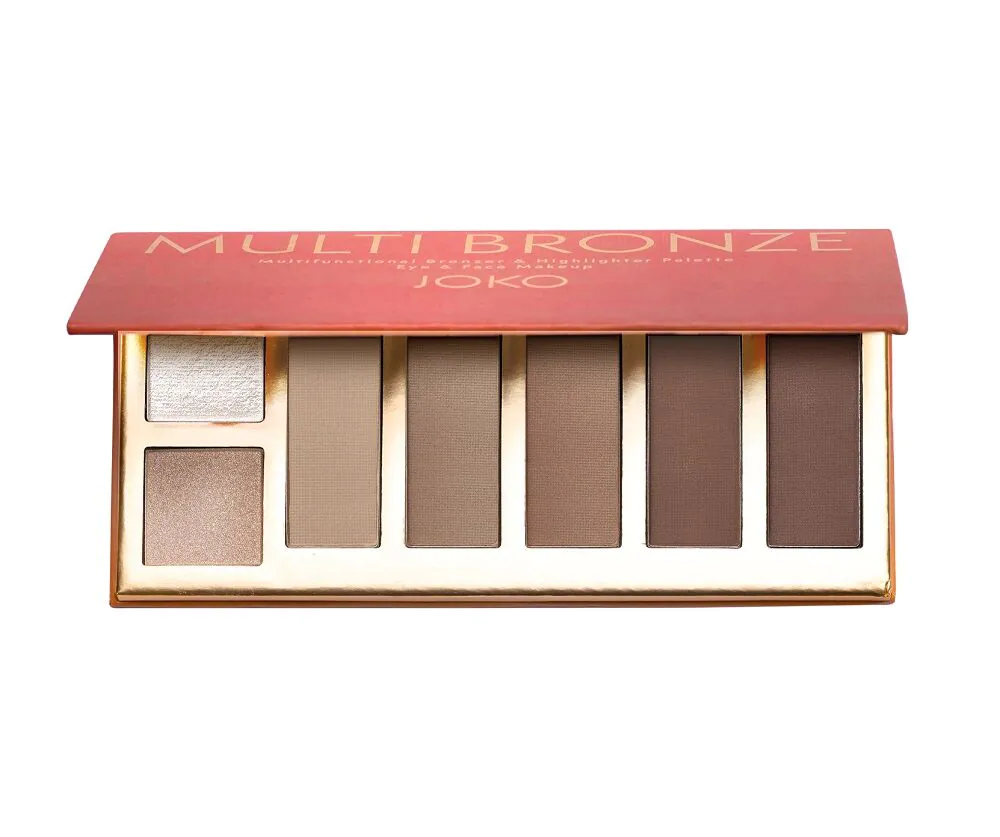 Joko multifunktionel øjen- og ansigtsbronzer og illuminator-palette