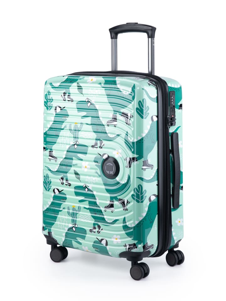 Hauptstadtkoffer Mitte - Handgepäck Bordgepäck-Trolley Koffer, TSA, in DINO SKATER günstig kaufen S