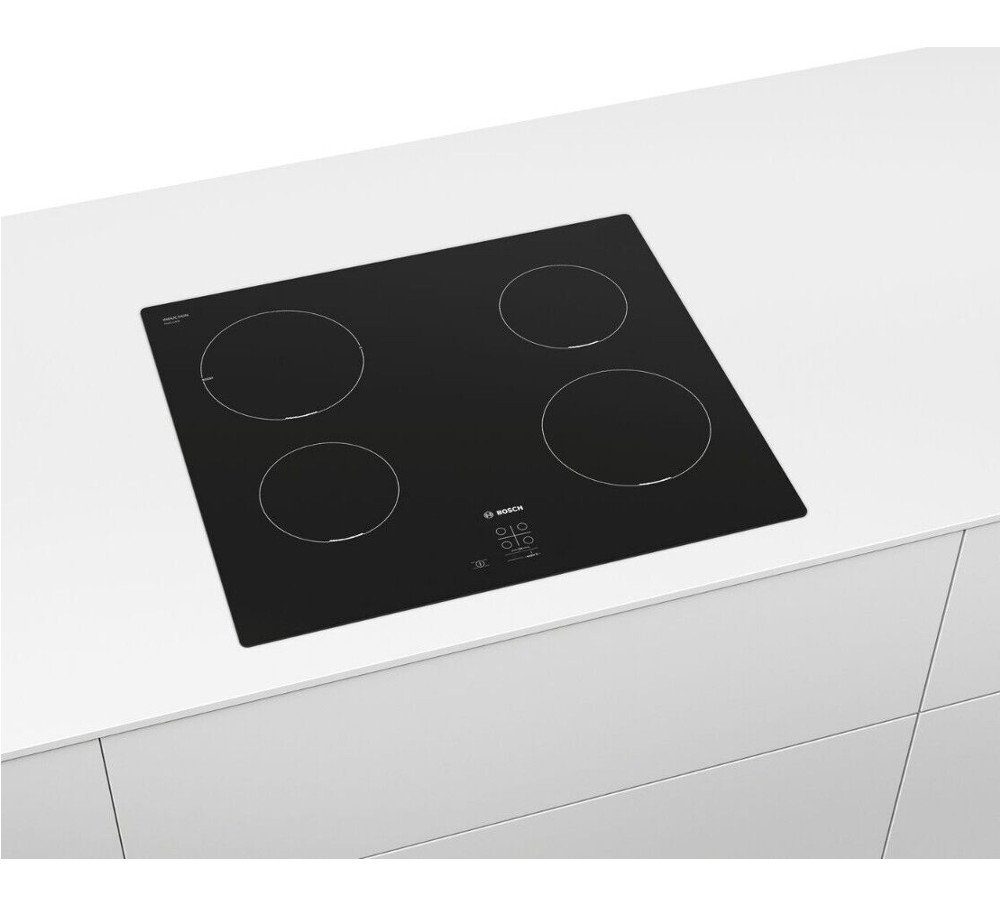 BOSCH Induktions Herd-Set Autark Einbau Backofen Silber und Kochfeld, 2-fach-Teleskopauszug, mit 2-fach-Teleskopauszug