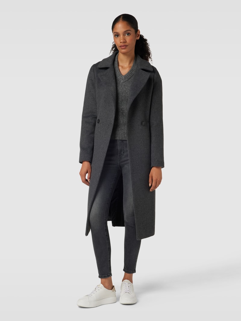 Skinny Jeans mit 5-Pocket-Design im Used-Look in schwarz