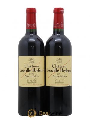 Château Léoville Poyferré 2ème Grand Cru Classé  2008 - Lot de 2 Bouteilles