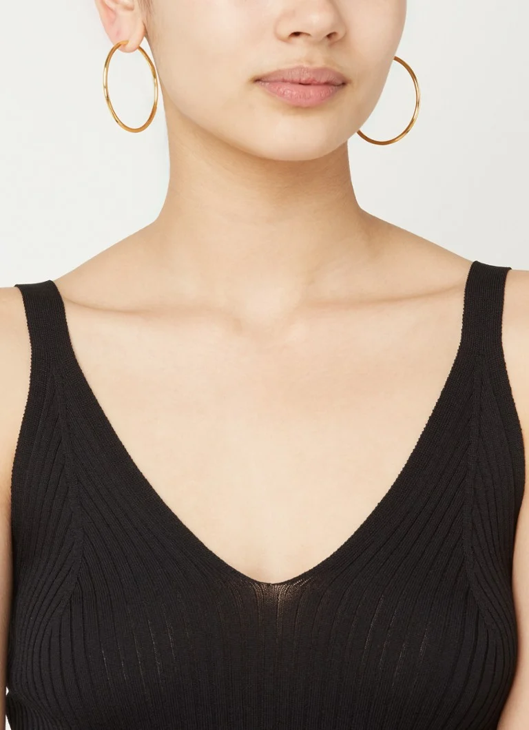 Σκουλαρίκια κρίκοι Missoma Classic Oversized Gold-Gold