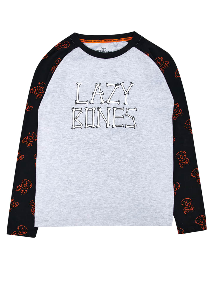 Threadboys Schlafanzug Bone Halloween in Black günstig kaufen