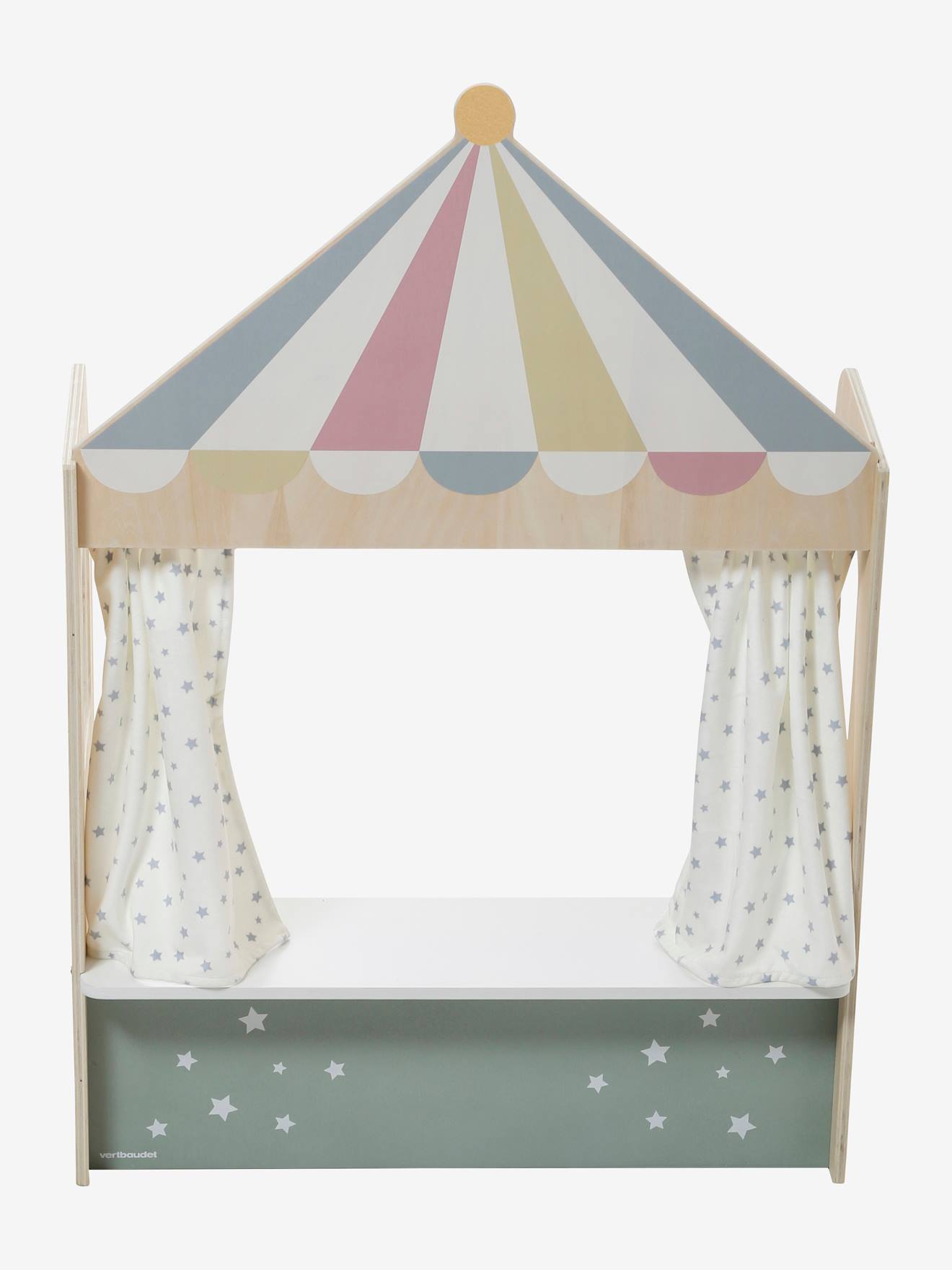 Théâtre à poser en bois FSC® gris