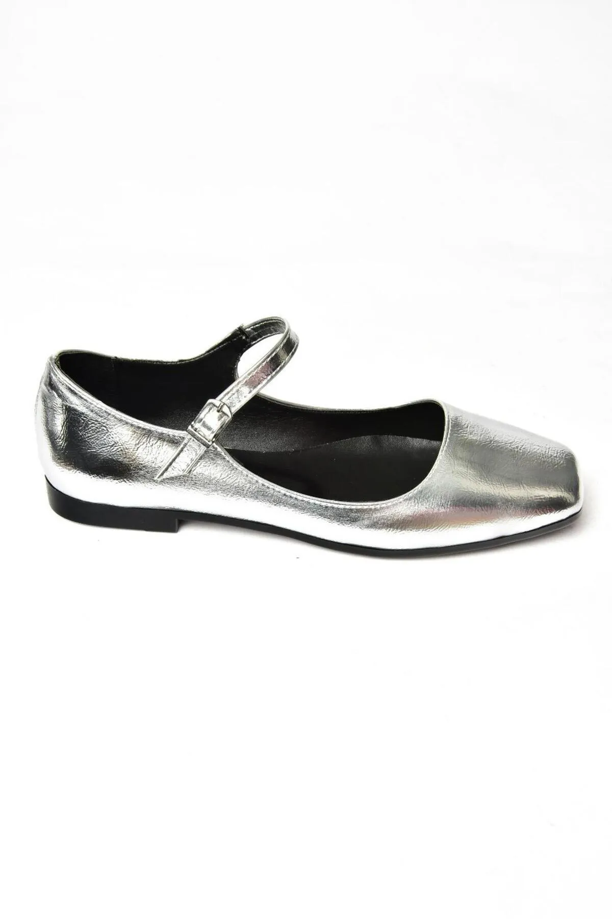 Fox Shoes  S726252508 Silberne Ballerinas aus Lackleder für Damen
