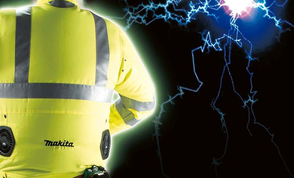 Makita DFJ214ZL Ventilerad säkerhetsjacka L 10,8-18 V exkl. batteri är en tjuv