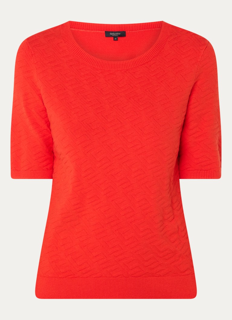 Top a maglia fine Claudia Sträter con motivo a maglia