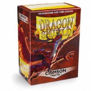 Schutzhüllen Dragon Shield: Matte Crimson (100 Stück)