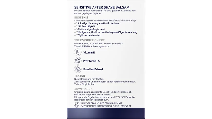NIVEA MEN Sensitive After Shave Balsam 100 ml