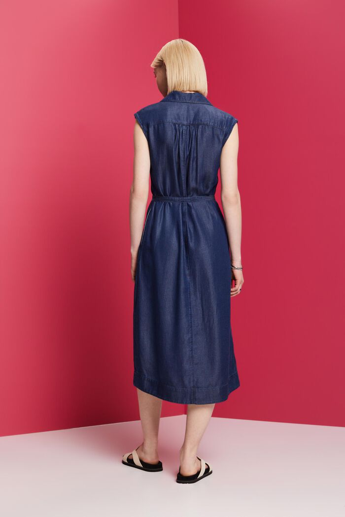Hemdblusenkleid aus TENCEL™ Denim mit Gürtel