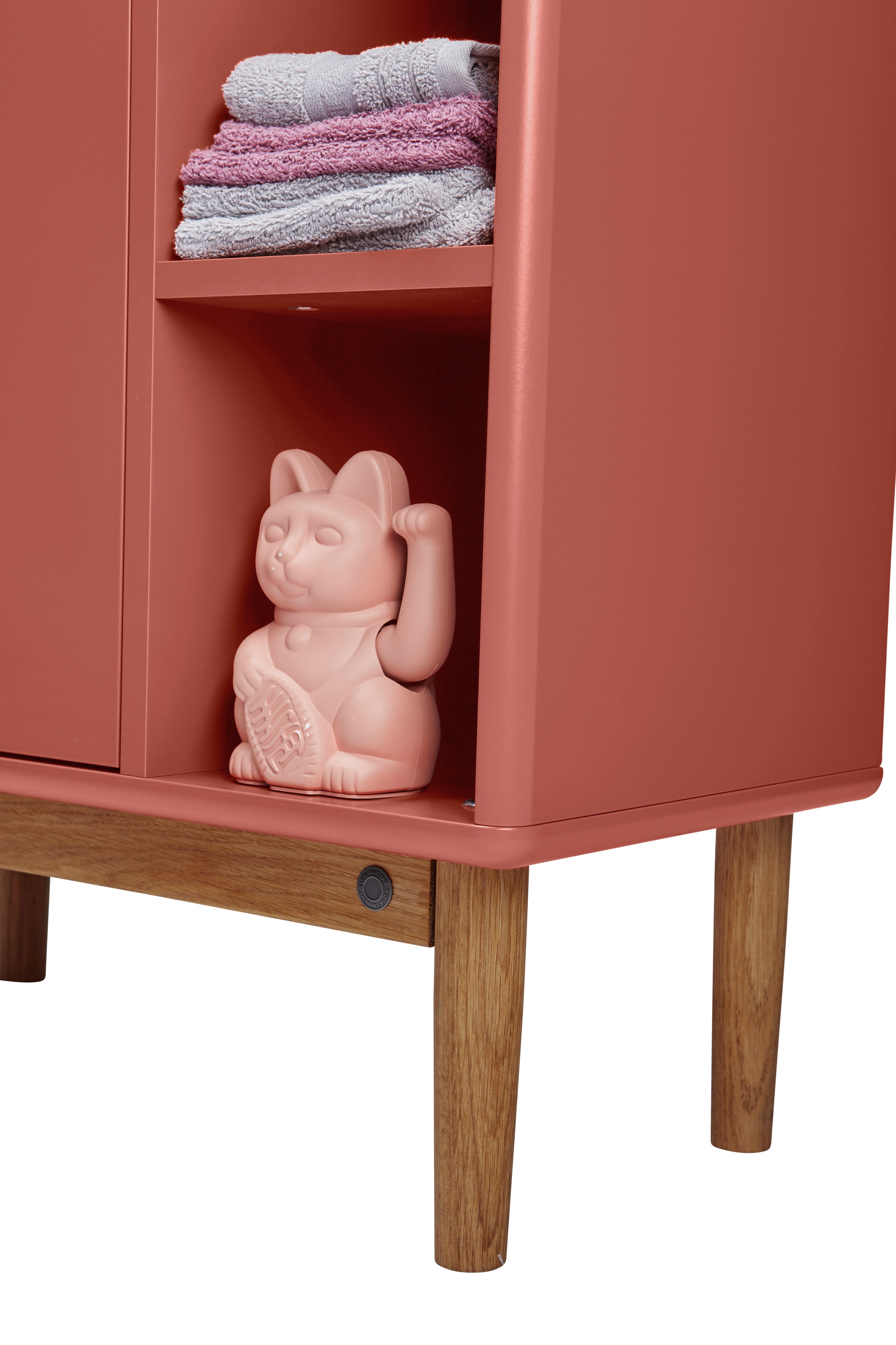 TOM TAILOR HOME Möbelfuß COLOR BATH Füße - für 65,5 cm breiten WBU & Midischrank - Eiche massiv, konische Form, massive Eiche, natur