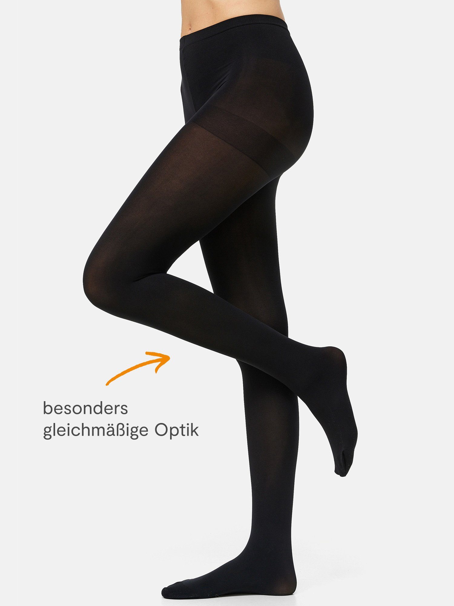 Nur Die Feinstrumpfhose Ultra Blickdicht 80 DEN Damen (1er/3er/6er/9er Pack 1 St) nylon blickdicht opaque frauen multi-pack Fein-strumpfhose softbund