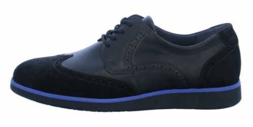 WALDLÄUFER Freizeit Schnürer schwarz Helvin schwarz/blau