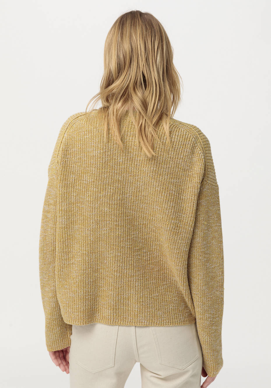 Cardigan aus Bio-Baumwolle mit Leinen