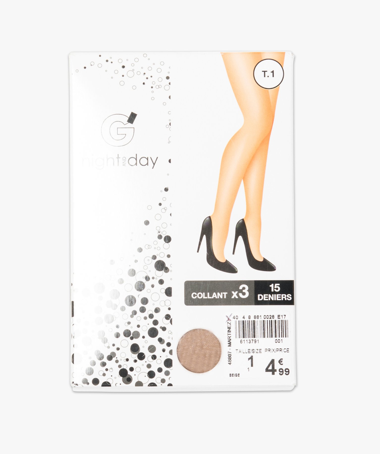 Collants femme voile 15 deniers (lot de 3) beige clair | GEMO