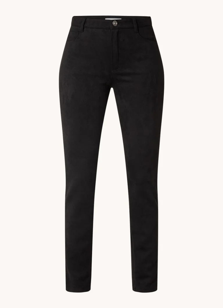 Pantaloni Rosner slim fit cu talie înaltă și buzunare laterale