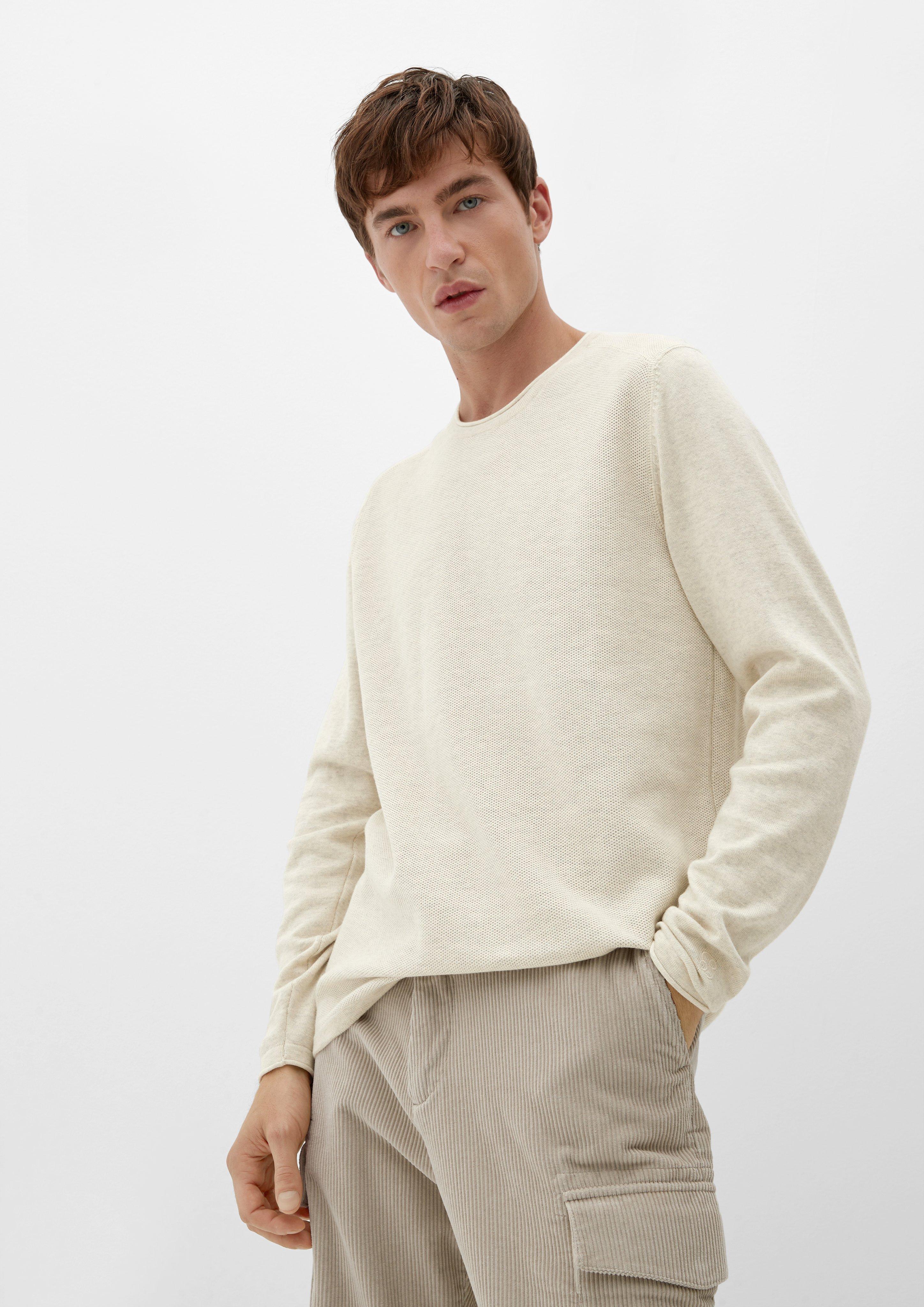 Strickpullover mit Rollsäumen  2124551-0705
