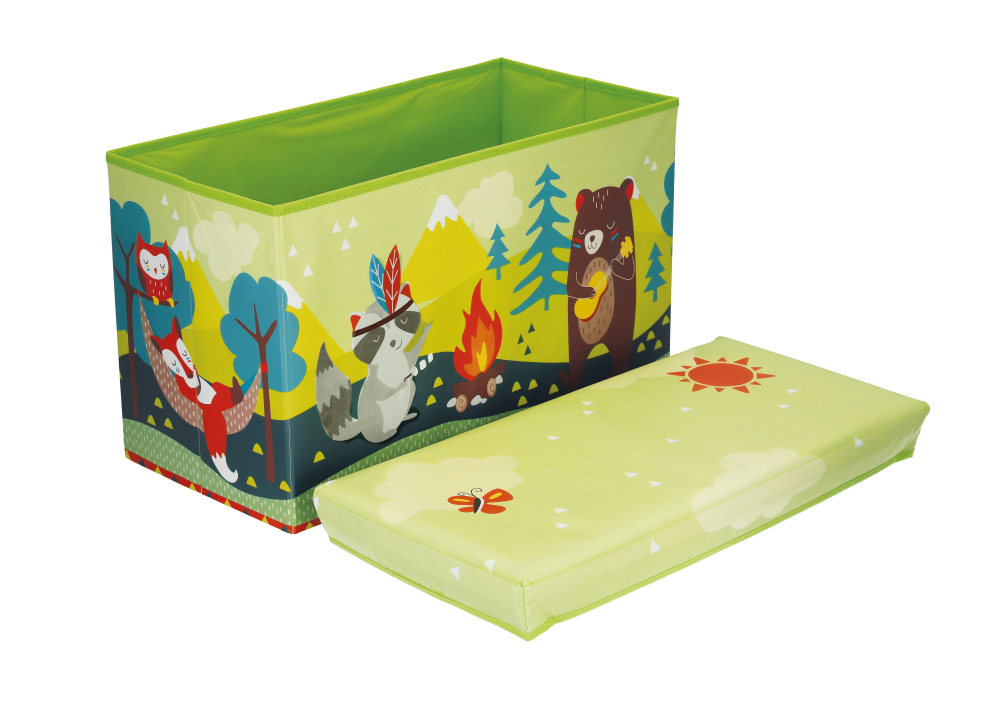 Staubox/Sitzbank Waldtiere