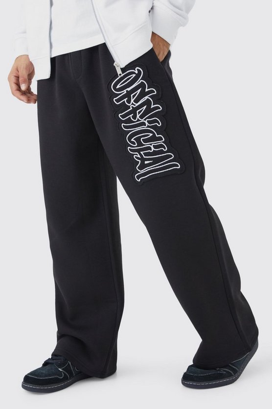 Weite Jogginghose mit Official Applikation