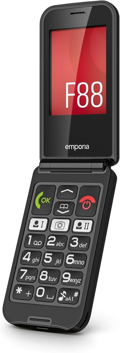 Emporia Talkglam Seniorenhandy (6,10 cm, 0,3 MP Kamera, 3 Kurzwahltasten, Integrierte Digitalkamera)