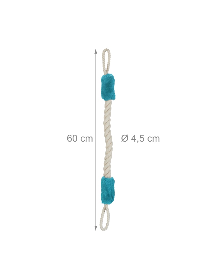 relaxdays 2 x Türkordel in Beige/ Blau günstig kaufen onesize