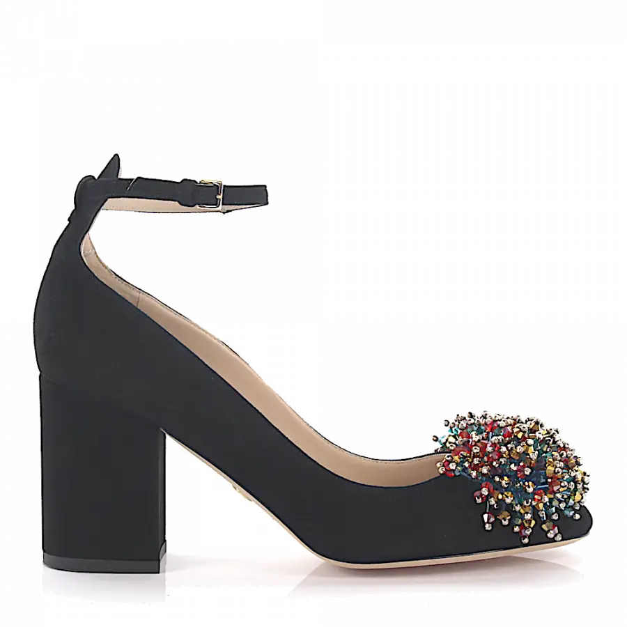 Elie Saab - Pumps Schmuckstein schwarz - schwarz