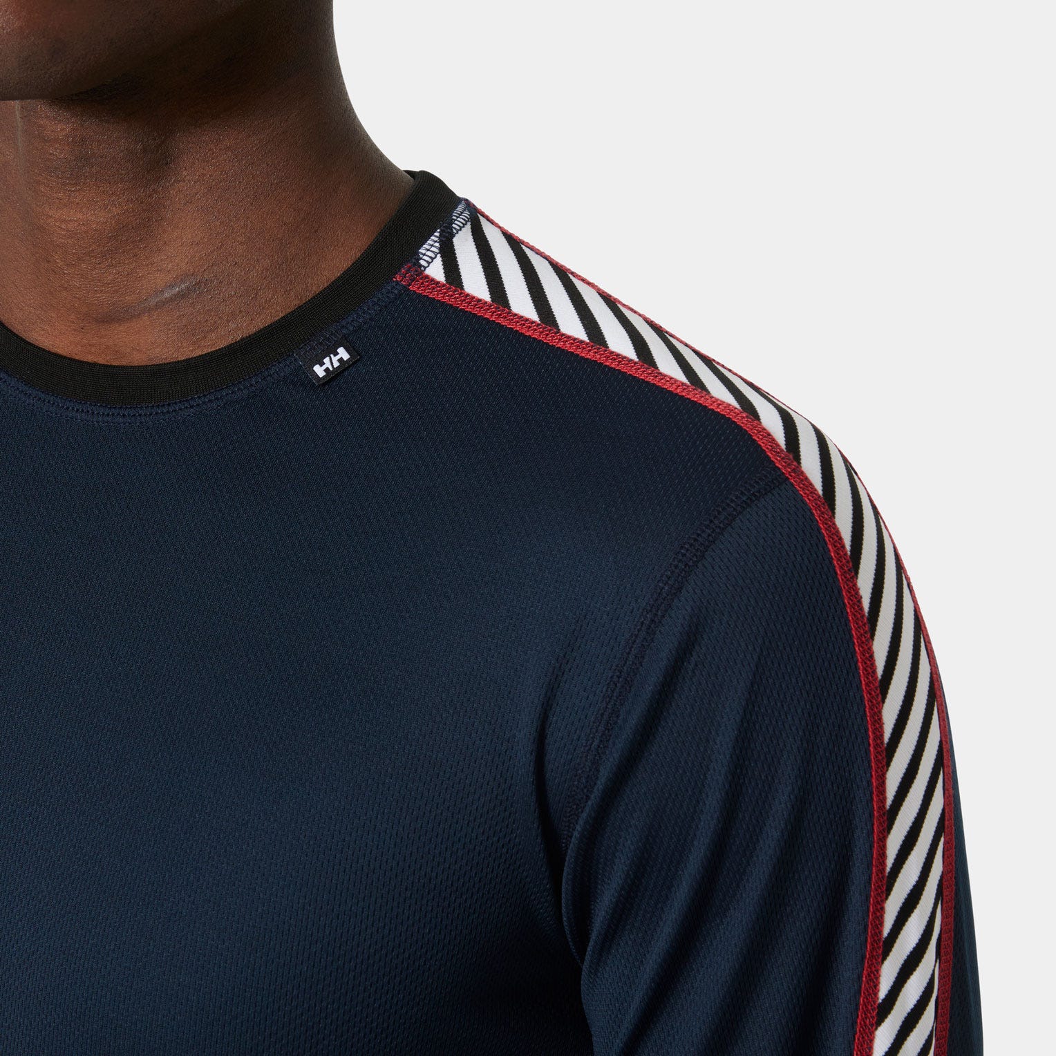 Men's HH LIFA® Stripe Long-Sleeve Crew Base Layer