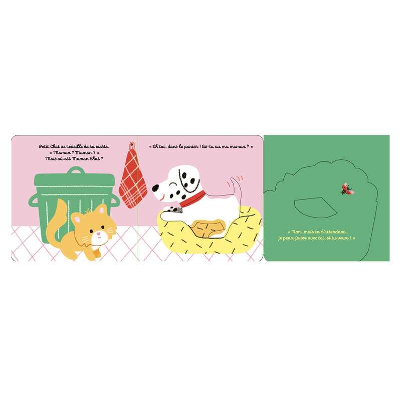 Livre Petit Doux, Flaps & matières, Je suis là, mon petit chat ! - Fleurus