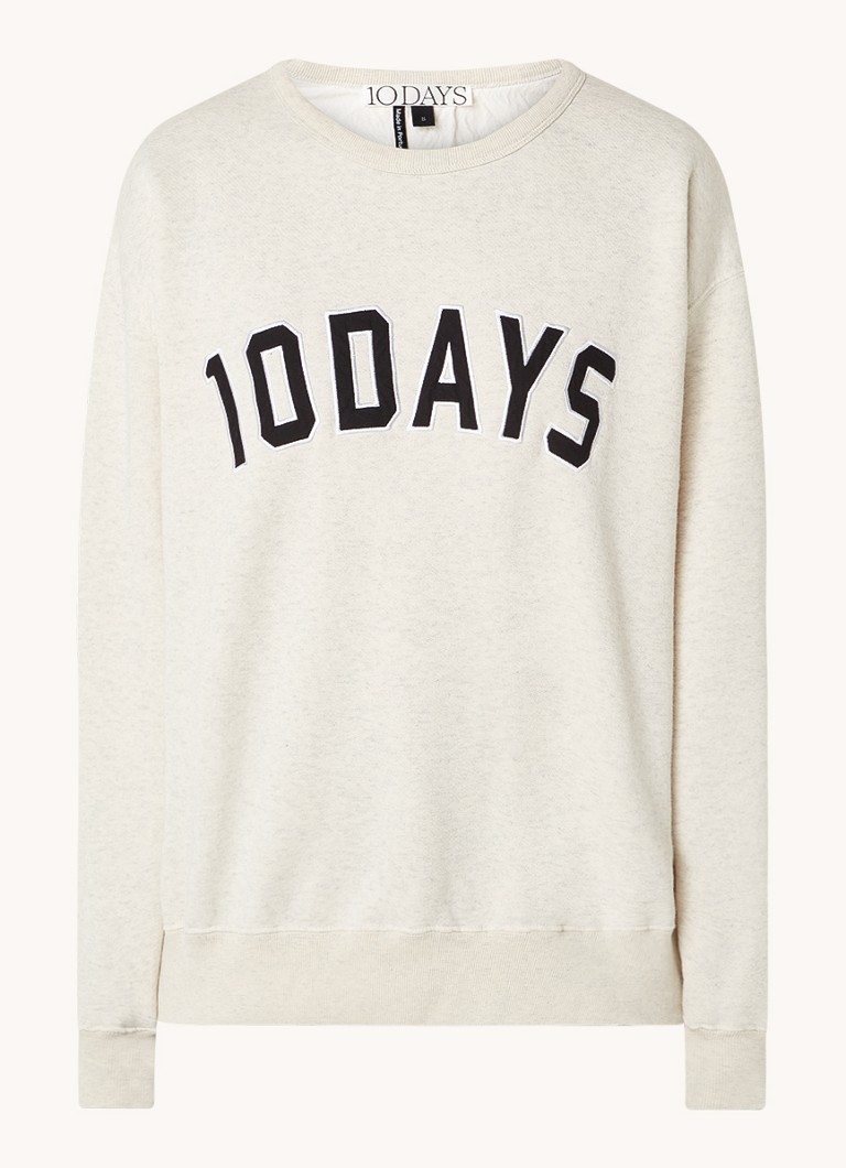 Maglione oversize 10DAYS Statement con logo ricamato