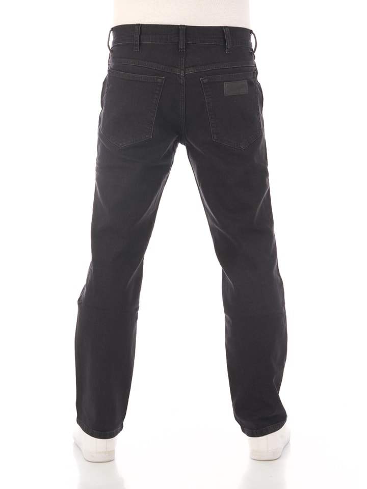 Wrangler Jeans Texas Stretch regular/straight in Schwarz günstig kaufen