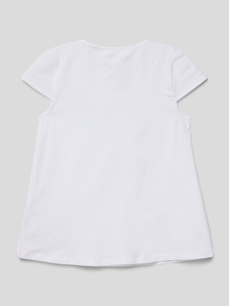 T-Shirt mit Motiv-Print in weiß