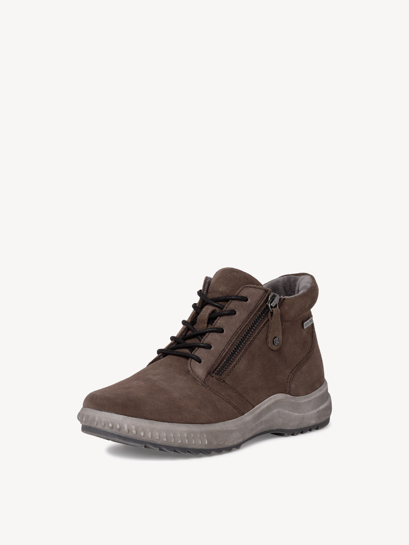 Bottine en cuir - gris