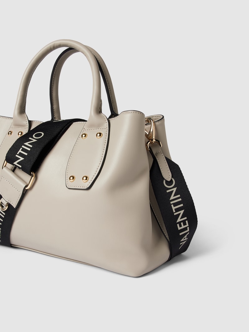 Handtasche in Leder-Optik Modell 'CHAMONIX' in hellgrau