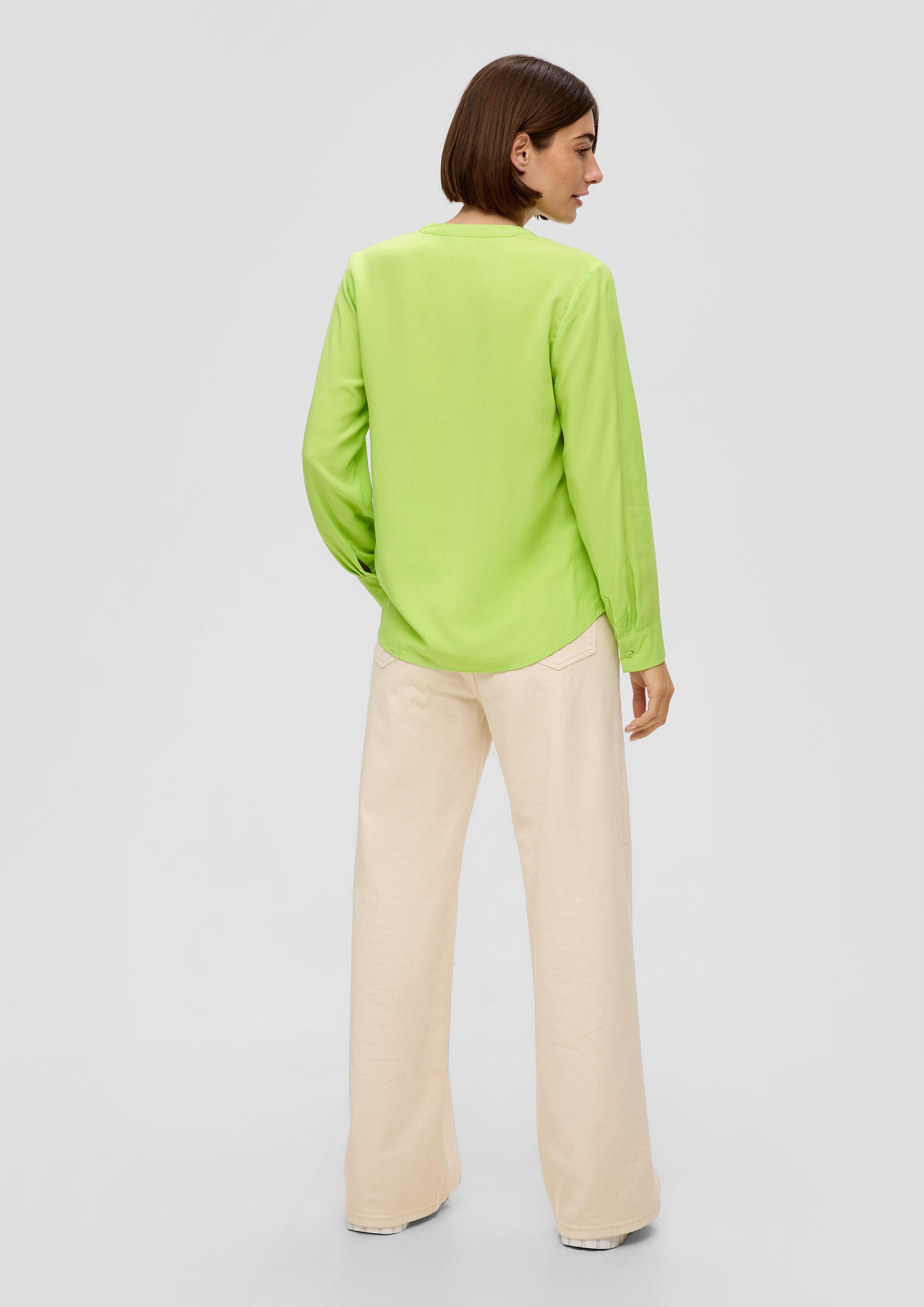 Viskosebluse mit Tunika-Ausschnitt  2142221-7423
